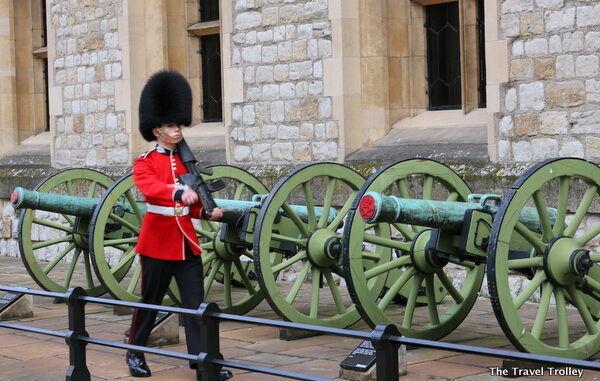 A Guard Watches Over the Tower on London