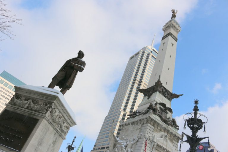 The Indiana State Soldiers and Sailors Monument