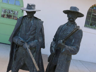 Statue of Wyatt Earp and Doc Holiday