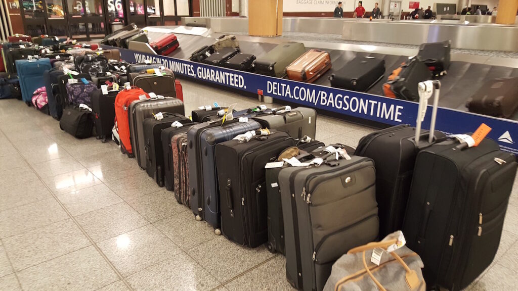 Bags at Hartsfield–Jackson Atlanta International Airport on April 7, 2017.
