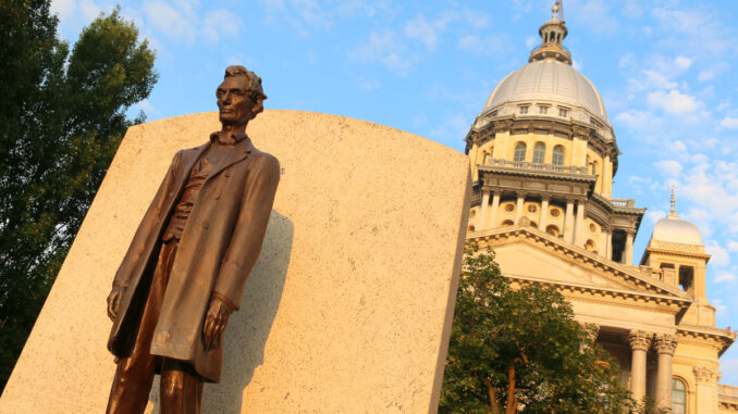 Abraham Lincoln at the Illinois State Capitol