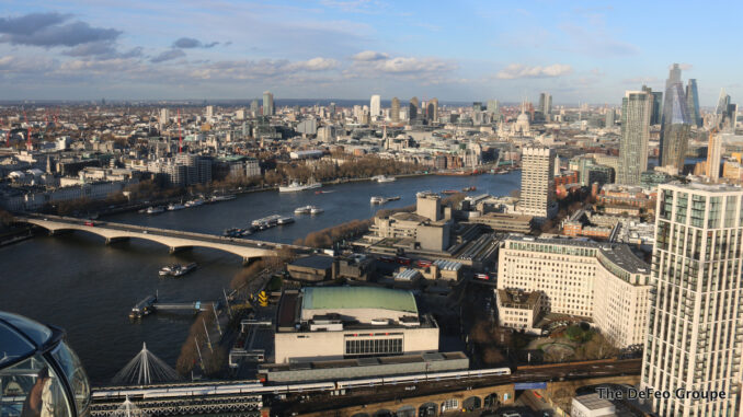 A view of London, England