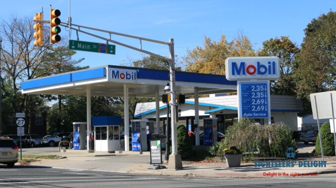 A gas station in Metuchen, N.J., in October 2017.
