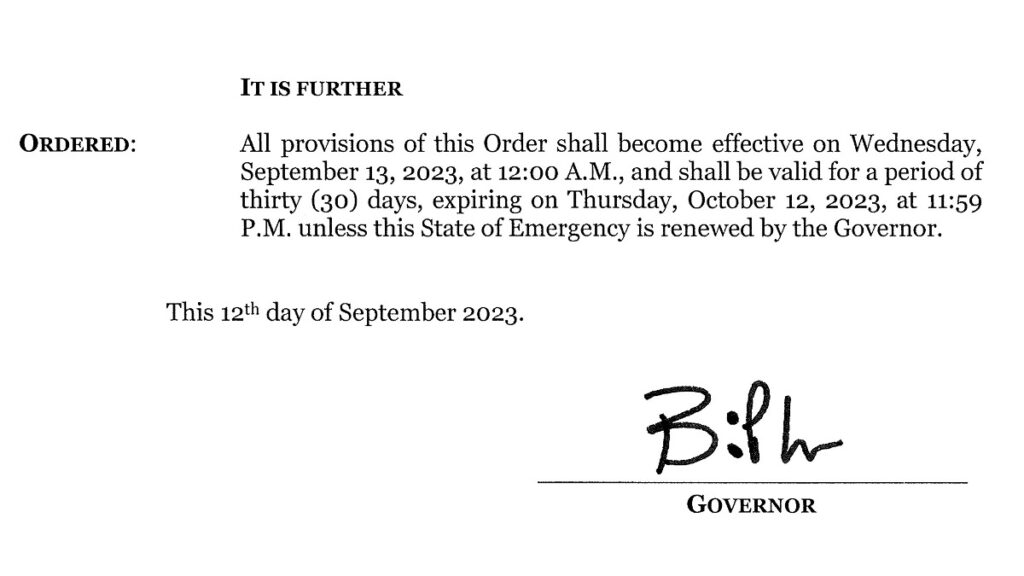 Georgia Executive Order 09.12.23.01