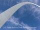 A view of the Gateway Arch in St. Louis.