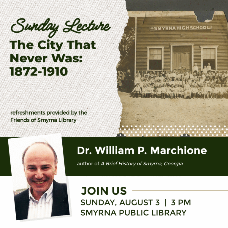 Smyrna Sunday Lecture to explore the truth cehind the Jonquil City’s early history
